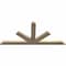 Ekena Millwork Saratoga Rough Sawn Timber Gable Bracket, Douglas Fir, 60"W x 27"H x 2"D x 4"F, 11/12 Pitch GBW060X27X0204SAR00RDF - alternate 5